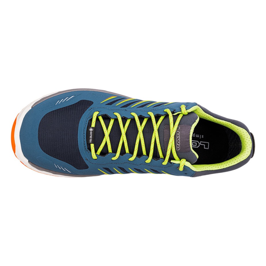 Lowa Axos Gtxlo Steel Blue/lime