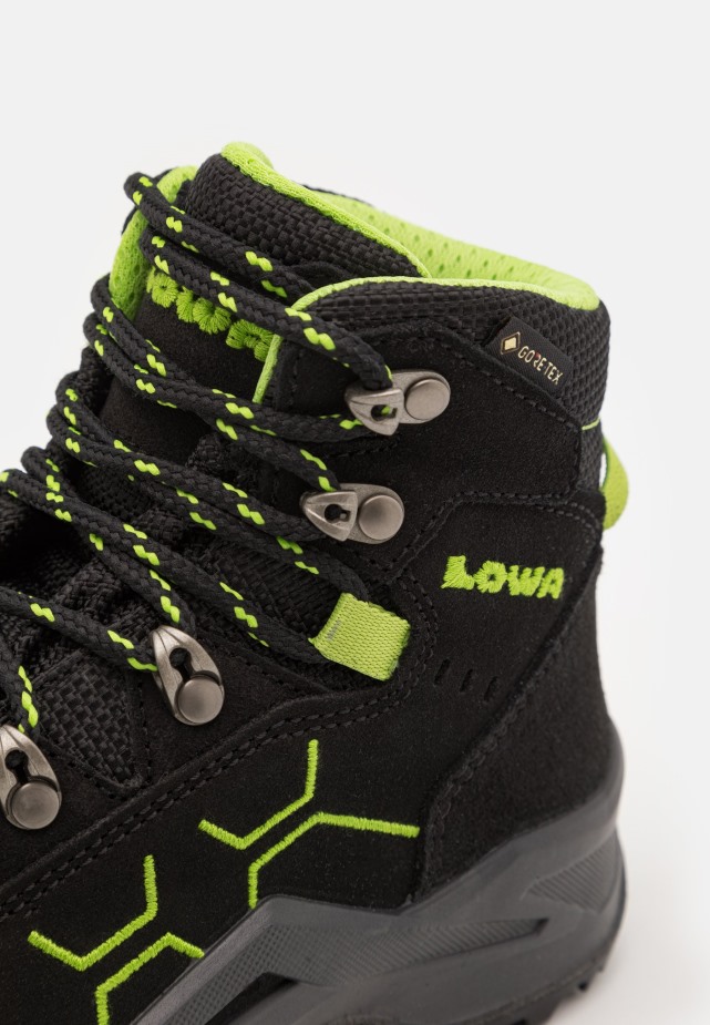Pantofi De Drumeție Junior Kody Evo Gtxmid Lowa Negru/lime